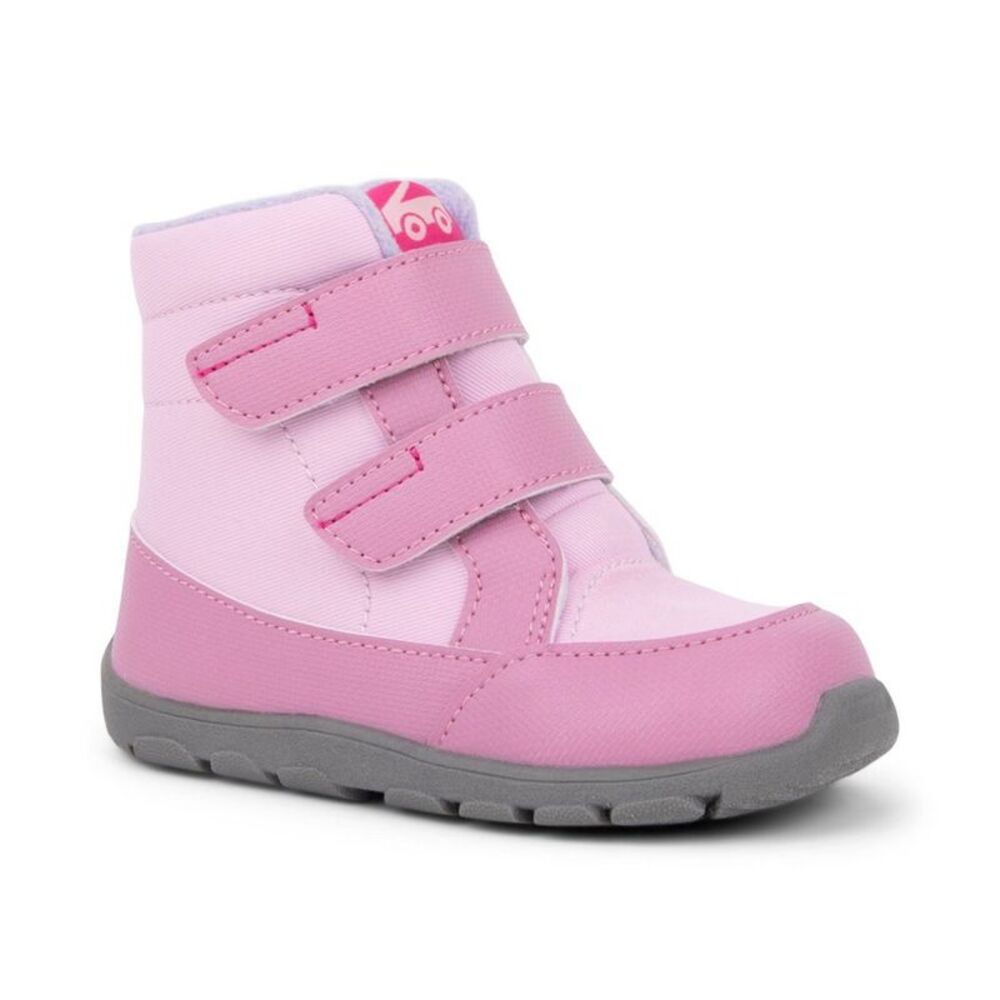 Kids Pink Hook-and-Loop High-Top Sneakers New
